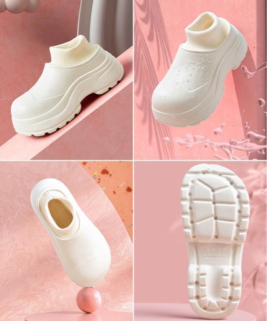 送料無料 新品 EVAショートブーツ ソックス風 裏起毛 < 女性ファッション  送料無料 新品 EVAショートブーツ ソックス風 裏起毛 < 女性ファッションの