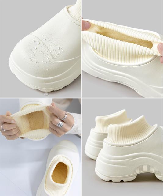 送料無料 新品 EVAショートブーツ ソックス風 裏起毛 < 女性ファッション  送料無料 新品 EVAショートブーツ ソックス風 裏起毛 < 女性ファッションの