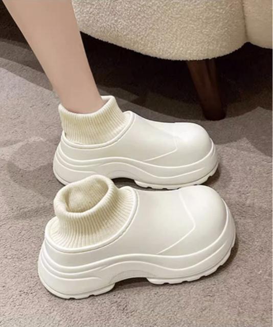 送料無料 新品 EVAショートブーツ ソックス風 裏起毛 < 女性ファッション  送料無料 新品 EVAショートブーツ ソックス風 裏起毛 < 女性ファッションの