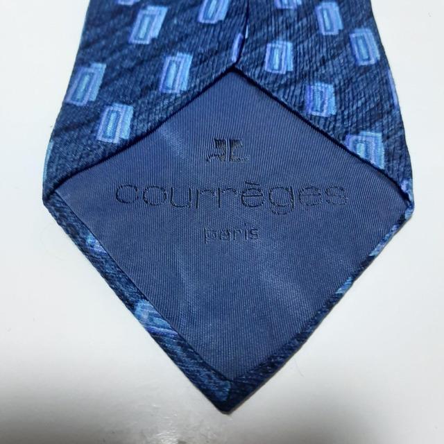 COURREGES ネクタイ 青 柄 < 男性ファッション  COURREGES ネクタイ 青 柄 < 男性ファッションの