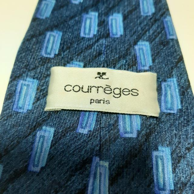 COURREGES ネクタイ 青 柄 < 男性ファッション  COURREGES ネクタイ 青 柄 < 男性ファッションの