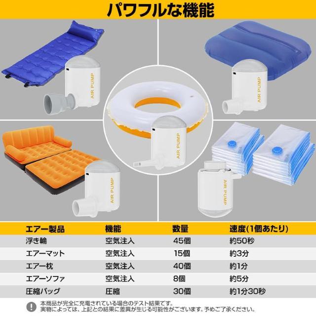 エアーポンプ 空気入れ 空気抜き 圧縮 ランタン USB充電式 LEDライト コンパクト 軽量 ノズル5種 キャンプ 釣り 車中泊 < レジャー/スポーツ エアーポンプ 空気入れ 空気抜き 圧縮 ランタン USB充電式 LEDライト コンパクト 軽量 ノズル5種 キャンプ 釣り 車中泊 < レジャー/スポーツの