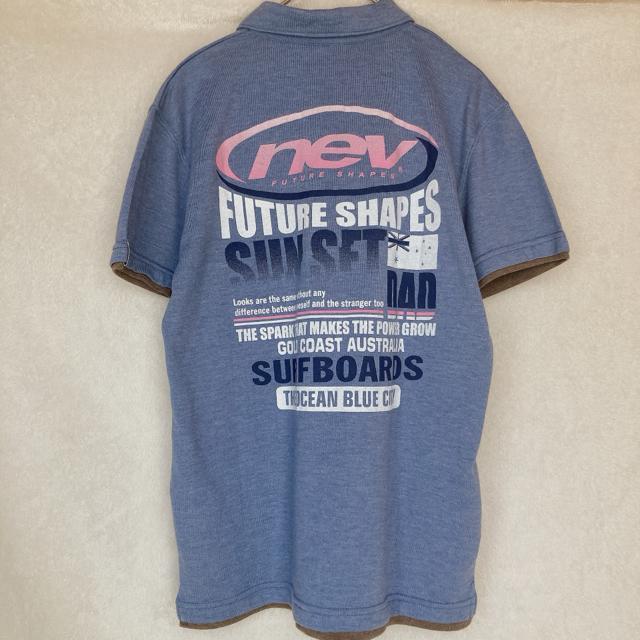 nev 半袖 Yシャツ ポロシャツ トップス バッグプリント くすみブルー M N2m < 女性ファッション  nev 半袖 Yシャツ ポロシャツ トップス バッグプリント くすみブルー M N2m < 女性ファッションの