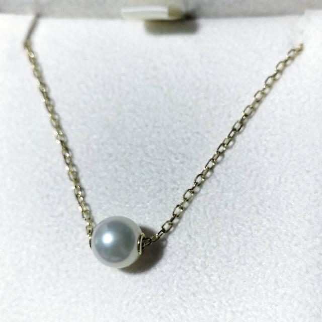 ミキモト パール ネックレス K18YG 7.0mm 2.2g < ブランド  ミキモト パール ネックレス K18YG 7.0mm 2.2g < ブランドの
