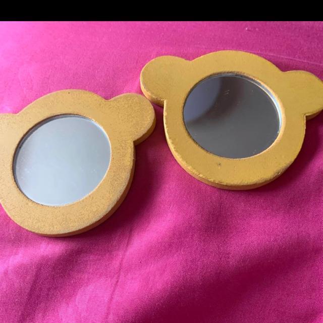 テディベア★カントリー☆アンティークレトロ。顔型ミラーセット < 女性ファッション テディベア★カントリー☆アンティークレトロ。顔型ミラーセット < 女性ファッションの