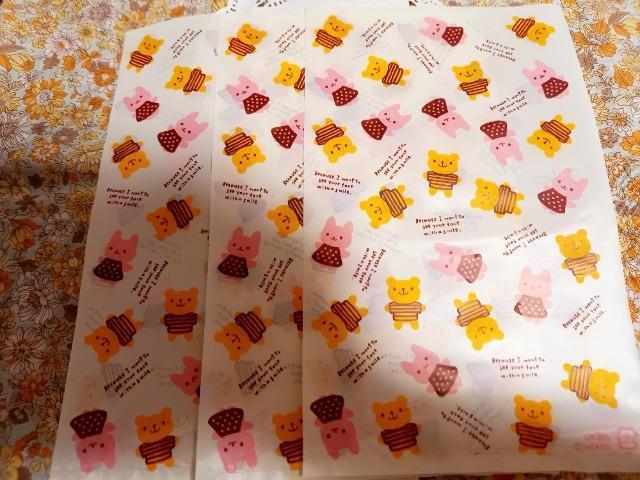 お裾分け☆くまとうさぎ柄ラッピングバック3枚☆ < インテリア/ライフ  お裾分け☆くまとうさぎ柄ラッピングバック3枚☆  < インテリア/ライフの