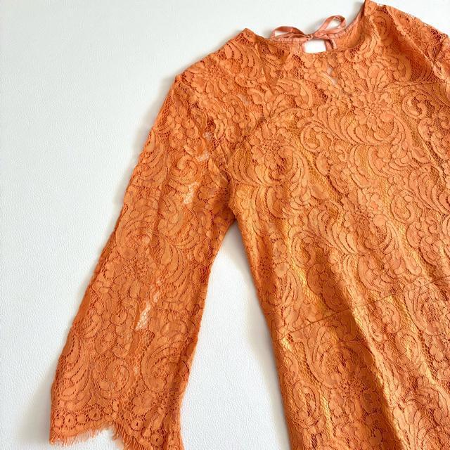 ◆美品◆マリリンムーン◆総レースロングワンピース◆ドレス◆オケージョン◆オレンジ < 女性ファッション  ◆美品◆マリリンムーン◆総レースロングワンピース◆ドレス◆オケージョン◆オレンジ < 女性ファッションの