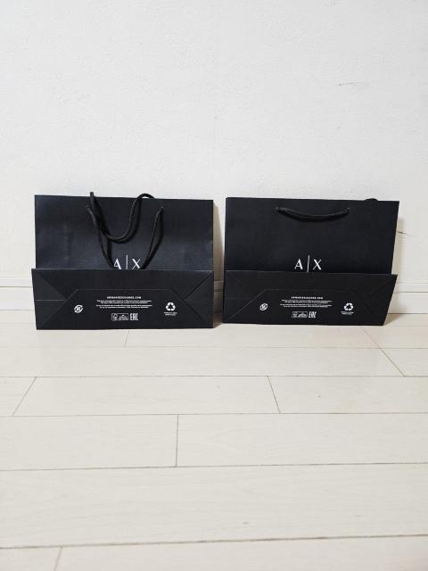 (17) ARMANI EXCHANGE ショップ袋 小2枚21.5×28.5 < ブランド  (17) ARMANI EXCHANGE ショップ袋 小2枚21.5×28.5 < ブランドの