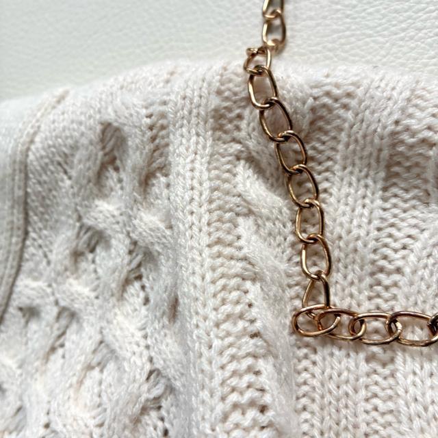 ◆極美品◆ケーブルショート丈長袖ニットカーディガン◆アイボリーホワイト◆大きめ < 女性ファッション ◆極美品◆ケーブルショート丈長袖ニットカーディガン◆アイボリーホワイト◆大きめ < 女性ファッションの