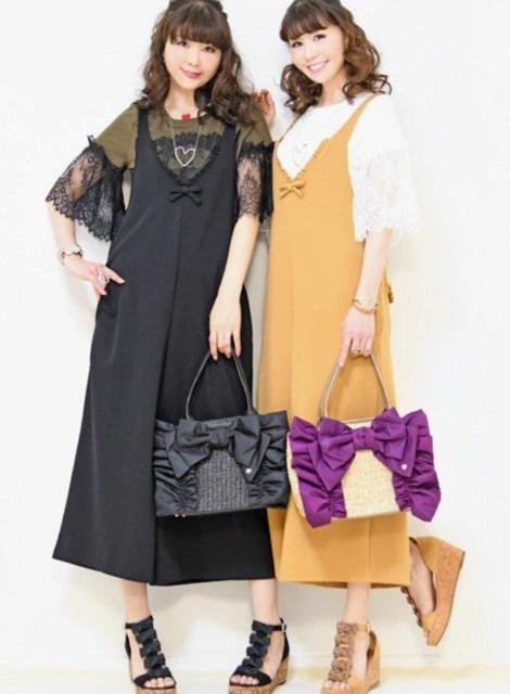 QVC☆アンドラブ☆らくらくキュートなリボンポイントふりるサロペット☆黒3L < 女性ファッション QVC☆アンドラブ☆らくらくキュートなリボンポイントふりるサロペット☆黒3L < 女性ファッションの