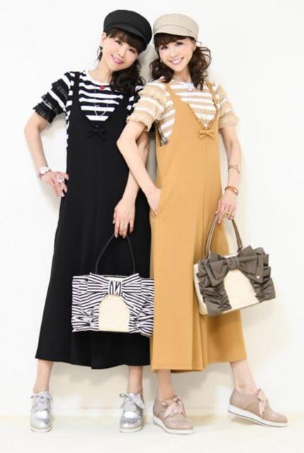 QVC☆アンドラブ☆らくらくキュートなリボンポイントふりるサロペット☆黒3L < 女性ファッション QVC☆アンドラブ☆らくらくキュートなリボンポイントふりるサロペット☆黒3L < 女性ファッションの