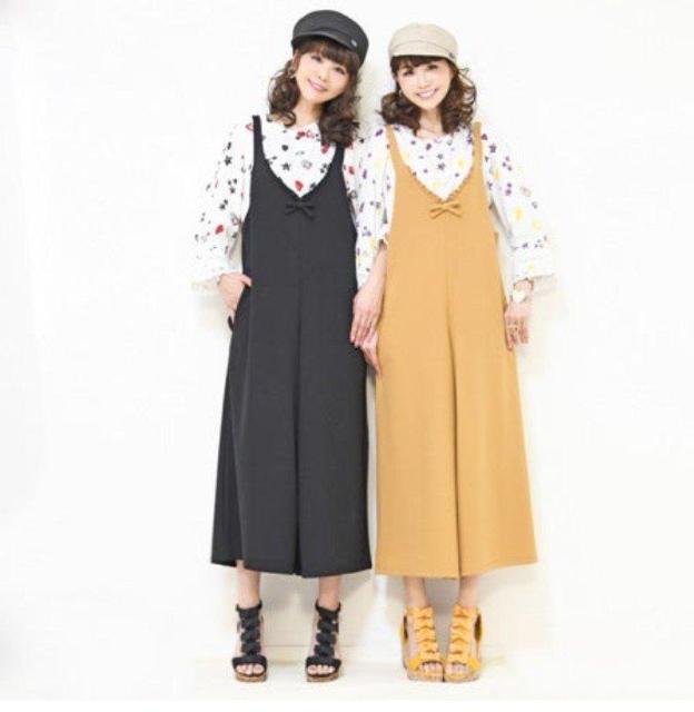 QVC☆アンドラブ☆らくらくキュートなリボンポイントふりるサロペット☆黒3L < 女性ファッション QVC☆アンドラブ☆らくらくキュートなリボンポイントふりるサロペット☆黒3L < 女性ファッションの