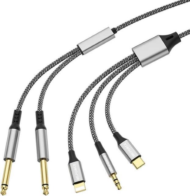 3in1オーディオ6.35mm変換USB-CLライトニング3.5mmナイロン編み < 家電/AV 3in1オーディオ6.35mm変換USB-CLライトニング3.5mmナイロン編み < 家電/AVの