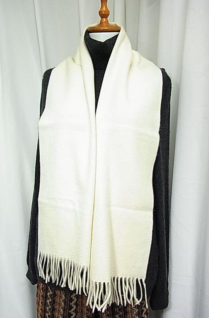 【未使用品】Cashmere World(カシミヤワールド)カシミヤ100% マフラー ホワイト AURORAプロデュース < 女性ファッション 【未使用品】Cashmere World(カシミヤワールド)カシミヤ100% マフラー ホワイト AURORAプロデュース < 女性ファッションの