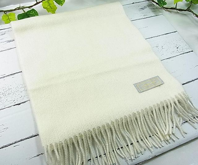 【未使用品】Cashmere World(カシミヤワールド)カシミヤ100% マフラー ホワイト AURORAプロデュース < 女性ファッション 【未使用品】Cashmere World(カシミヤワールド)カシミヤ100% マフラー ホワイト AURORAプロデュース < 女性ファッションの