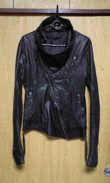 新品KMRIIケムリ DRAPELEATHERRIDERS ドレープレザーライダースジャケット1hyde < ブランド  新品KMRIIケムリ DRAPELEATHERRIDERS ドレープレザーライダースジャケット1hyde  < ブランドの