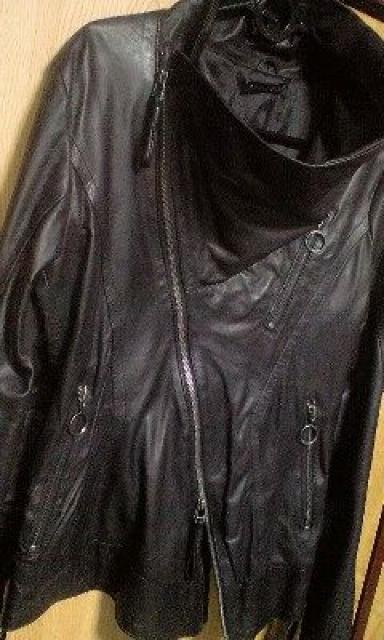 新品KMRIIケムリ DRAPELEATHERRIDERS ドレープレザーライダースジャケット1hyde < ブランド  新品KMRIIケムリ DRAPELEATHERRIDERS ドレープレザーライダースジャケット1hyde < ブランドの