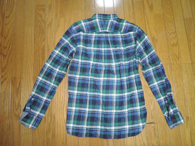 COMME des GARCONS HOMME コムデギャルソン チェックシャツ XS 緑系 長袖 ポケ切替え < ブランド  COMME des GARCONS HOMME コムデギャルソン チェックシャツ XS 緑系 長袖 ポケ切替え < ブランドの