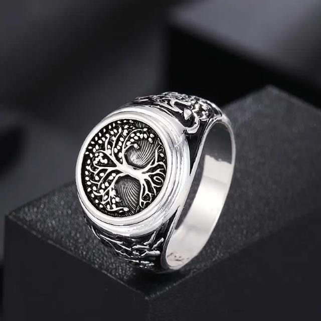 超お買い得590円★ファッションライフツリーパターン合金リング、パンクファッションメンズ USAサイズ11号(日本サイズ24)金 < 男性アクセサリー/時計  超お買い得590円★ファッションライフツリーパターン合金リング、パンクファッションメンズ USAサイズ11号(日本サイズ24)金 < 男性アクセサリー/時計の