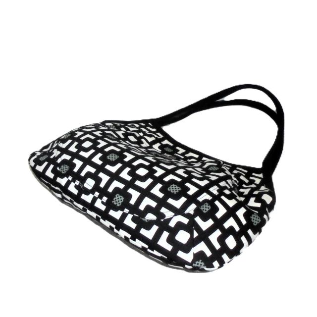 【マチなしグラニーバッグ】◆北欧◆モダン黒キューブ×白地 < 女性ファッション 【マチなしグラニーバッグ】◆北欧◆モダン黒キューブ×白地 < 女性ファッションの