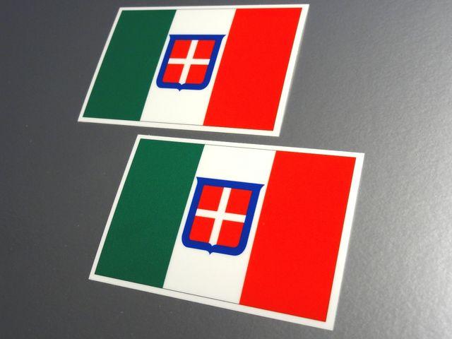 ■イタリア王国国旗ステッカー2枚セット/シール☆ < 自動車/バイク ■イタリア王国国旗ステッカー2枚セット/シール☆ < 自動車/バイク