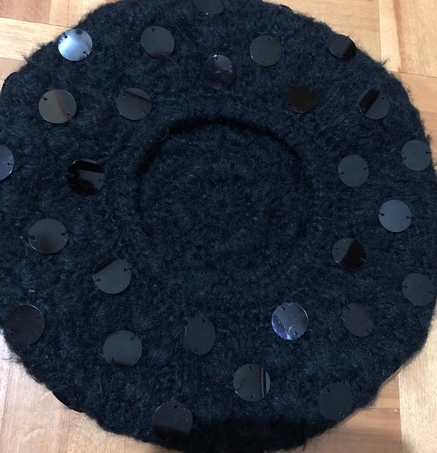 H&M☆ ドット型がキラキラ 飾り付き ベレー帽 < 女性ファッション H&M☆ ドット型がキラキラ 飾り付き ベレー帽 < 女性ファッションの