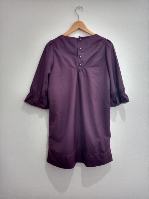 dinard rap tis◆可愛い パープル レトロ ワンピース 38 < 女性ファッション  dinard rap tis◆可愛い パープル レトロ ワンピース 38 < 女性ファッションの