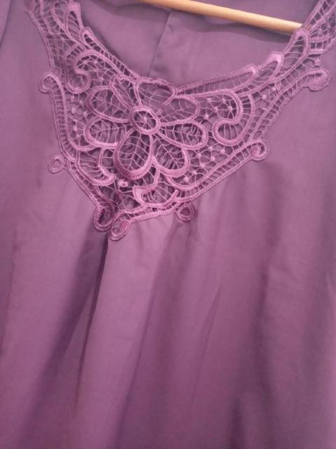 dinard rap tis◆可愛い パープル レトロ ワンピース 38 < 女性ファッション  dinard rap tis◆可愛い パープル レトロ ワンピース 38 < 女性ファッションの