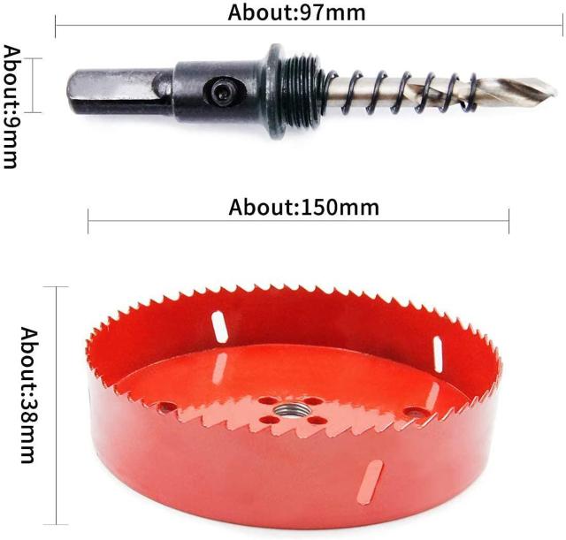ホールソー バイメタル 穴あけ ドリルビット 切削直径150mm < ペット/手芸/園芸 ホールソー バイメタル 穴あけ ドリルビット 切削直径150mm < ペット/手芸/園芸の