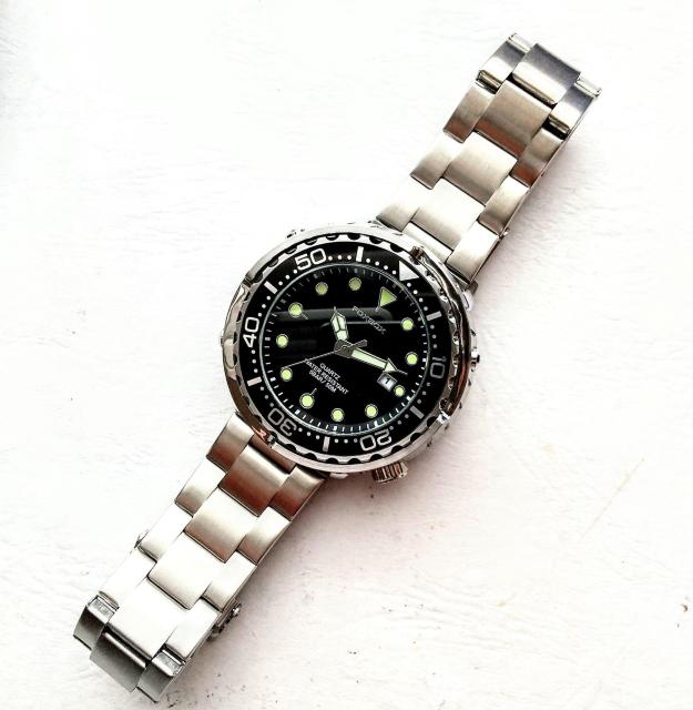 FOXBOX@rv@DIVER TYPE watch@ciʁ@WATER RESISTANTO 50l@ Oa SW~  jANZT[/v 