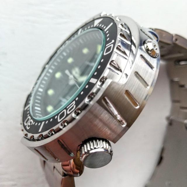 FOXBOX@rv@DIVER TYPE watch@ciʁ@WATER RESISTANTO 50l@ Oa SW~  jANZT[/v 