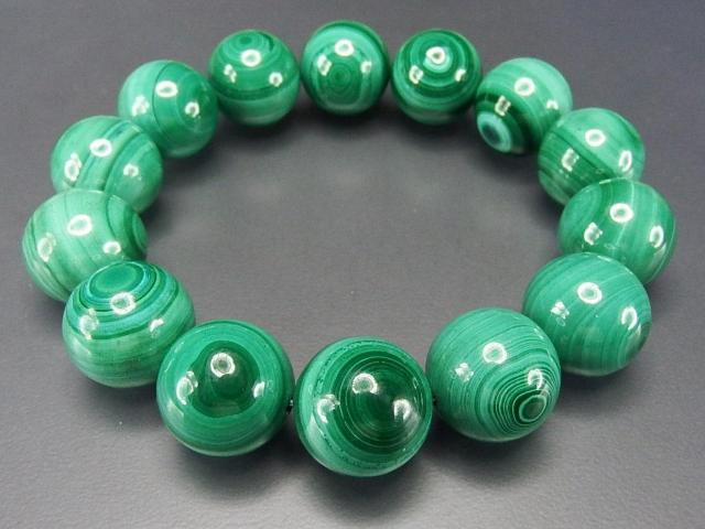 ビジネス成功逸品天眼柄マラカイト16mm天然石希少大玉数珠ブレスレット810-013 < 男性アクセサリー/時計  ビジネス成功逸品天眼柄マラカイト16mm天然石希少大玉数珠ブレスレット810-013 < 男性アクセサリー/時計の