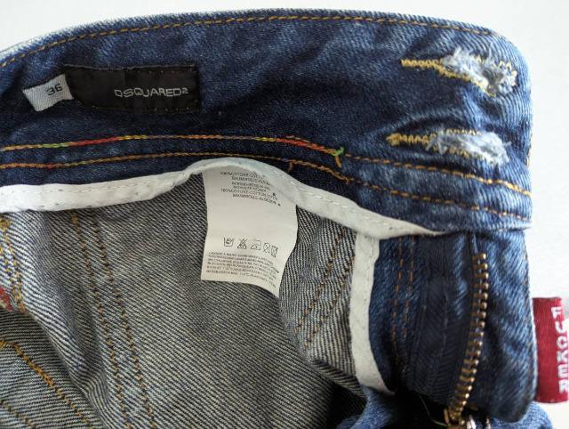 セレクトショップ購入/DSQUARED2/ディースクエアード/D2/カプリデニム/ジーンズ/パンツ/レインボーカラーステッチデニム < ブランド  セレクトショップ購入/DSQUARED2/ディースクエアード/D2/カプリデニム/ジーンズ/パンツ/レインボーカラーステッチデニム < ブランドの