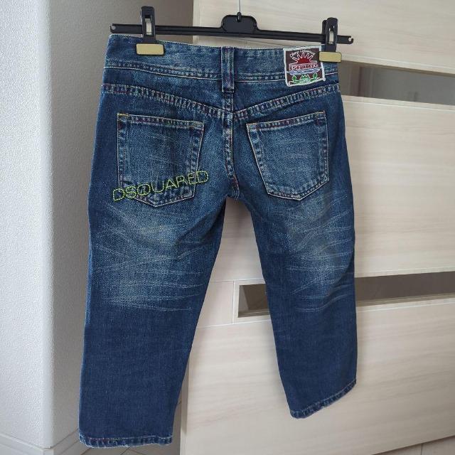 セレクトショップ購入/DSQUARED2/ディースクエアード/D2/カプリデニム/ジーンズ/パンツ/レインボーカラーステッチデニム < ブランド  セレクトショップ購入/DSQUARED2/ディースクエアード/D2/カプリデニム/ジーンズ/パンツ/レインボーカラーステッチデニム < ブランドの