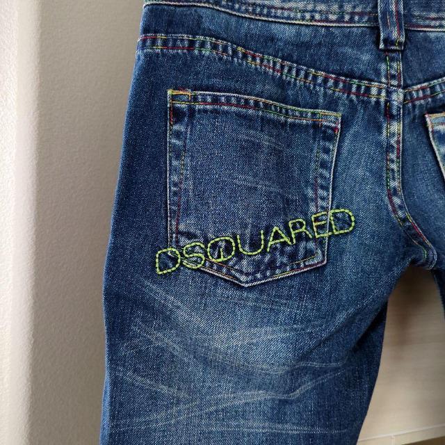 セレクトショップ購入/DSQUARED2/ディースクエアード/D2/カプリデニム/ジーンズ/パンツ/レインボーカラーステッチデニム < ブランド  セレクトショップ購入/DSQUARED2/ディースクエアード/D2/カプリデニム/ジーンズ/パンツ/レインボーカラーステッチデニム < ブランドの