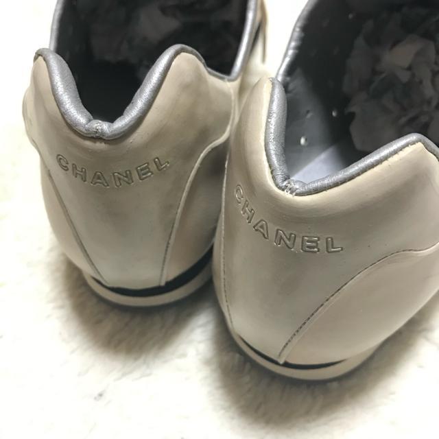 激レア 正規品 ヴィンテージ シャネル レザースニーカー ピンクベージュ 37 < ブランド  激レア 正規品 ヴィンテージ シャネル レザースニーカー ピンクベージュ 37 < ブランドの