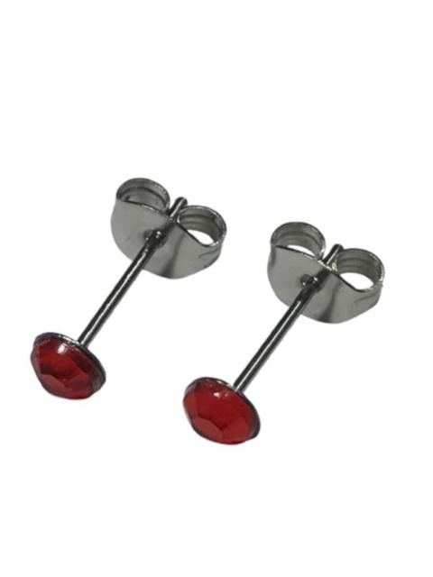 2個1セット 幅4mm ラインストーン スタッドピアス レッド 両耳用 ステンレス アクリル製 シンプル つけっぱなしOK 安い < 女性アクセサリー/時計  2個1セット 幅4mm ラインストーン スタッドピアス レッド 両耳用 ステンレス アクリル製 シンプル つけっぱなしOK 安い  < 女性アクセサリー/時計の