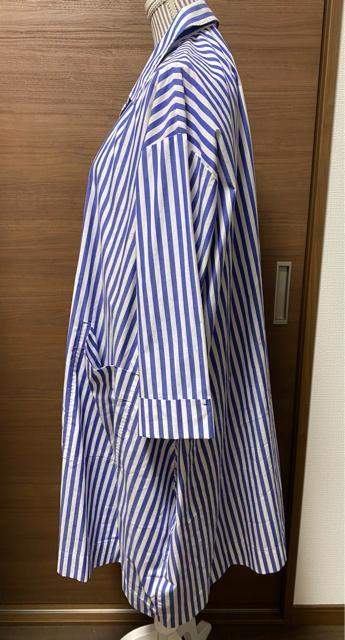 ISPANO 日本製ストライプシャツコート < 女性ファッション  ISPANO 日本製ストライプシャツコート < 女性ファッションの