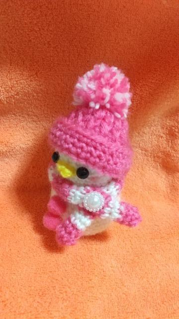 ひよ雪だるま*編みぐるみ(ローズ) < ペット/手芸/園芸 ひよ雪だるま*編みぐるみ(ローズ) < ペット/手芸/園芸の