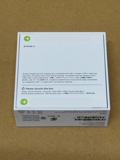 Apple AirPods 4 ���C�����X�C���z�� (mxp63j/a) �V�i���J�� �� �Ɠd/AV�� 