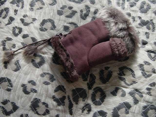 ラビ毛付きあったか指先フリー手袋 < 女性ファッション  ラビ毛付きあったか指先フリー手袋 < 女性ファッションの