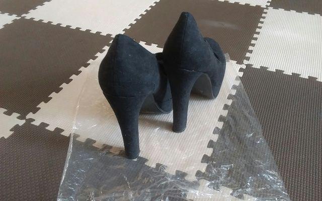 GRL 23.5cm 黒 ヒール14cm 美品 < ブランド  GRL 23.5cm 黒 ヒール14cm 美品 < ブランドの