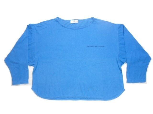 Sunbird Tシャツ カットソー ドルマンスリーブ 七分丈袖 長袖 ボートネック ネック 裾 バインディング 綿 100% 青 < 女性ファッション  Sunbird Tシャツ カットソー ドルマンスリーブ 七分丈袖 長袖 ボートネック ネック 裾 バインディング 綿 100% 青  < 女性ファッションの