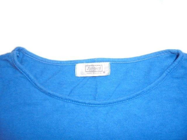 Sunbird Tシャツ カットソー ドルマンスリーブ 七分丈袖 長袖 ボートネック ネック 裾 バインディング 綿 100% 青 < 女性ファッション  Sunbird Tシャツ カットソー ドルマンスリーブ 七分丈袖 長袖 ボートネック ネック 裾 バインディング 綿 100% 青 < 女性ファッションの