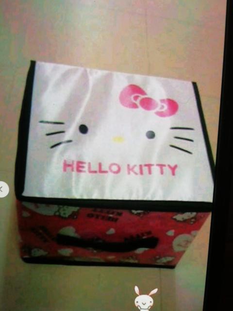 キてィ折りたたみ収納ぼックす約H190×W270×D270mmピンク系 < インテリア/ライフ  キてィ折りたたみ収納ぼックす約H190×W270×D270mmピンク系 < インテリア/ライフの