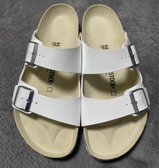 新品 ビルケンシュトック BIRKENSTOCK アリゾナARIZONA メンズ サンダル ホワイト 幅広 レギュラー28.5cm < ブランド  新品 ビルケンシュトック BIRKENSTOCK アリゾナARIZONA メンズ サンダル ホワイト 幅広 レギュラー28.5cm < ブランドの