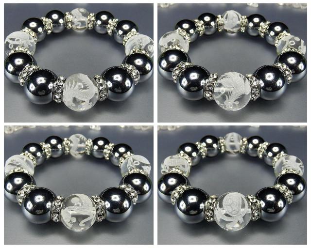 テラヘルツ水晶四神手彫り18mm超大天然石数珠ブレスレット < 男性アクセサリー/時計  テラヘルツ水晶四神手彫り18mm超大天然石数珠ブレスレット < 男性アクセサリー/時計の