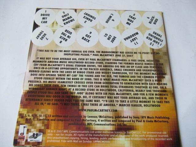 ポール・マッカートニー CD 「 Paul McCartney Live In Los Angels 」   紙ジャケット、輸入盤 < CD/DVD/ビデオ  ポール・マッカートニー CD 「 Paul McCartney Live In Los Angels 」   紙ジャケット、輸入盤 < CD/DVD/ビデオの