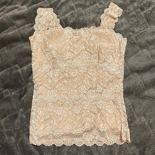 ☆☆☆タンス整理品 衣類 おまとめOK ホームクリーニング済み キャミソール Lサイズ カップ付き ゴールドベージュ < 女性ファッション  ☆☆☆タンス整理品 衣類 おまとめOK ホームクリーニング済み キャミソール Lサイズ カップ付き ゴールドベージュ  < 女性ファッションの