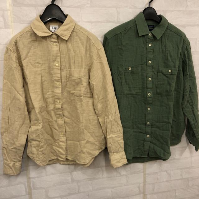即決 新品 GAP クリンクルガーゼ ビッグシャツ 2枚セット XXS < ブランド  即決 新品 GAP クリンクルガーゼ ビッグシャツ 2枚セット XXS  < ブランドの